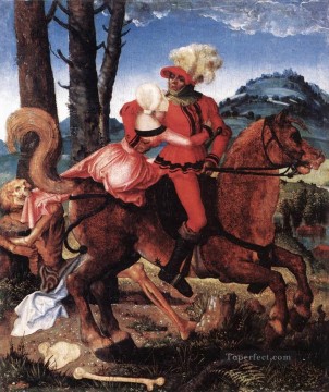  s arte - El caballero La joven y la muerte Pintor renacentista Hans Baldung